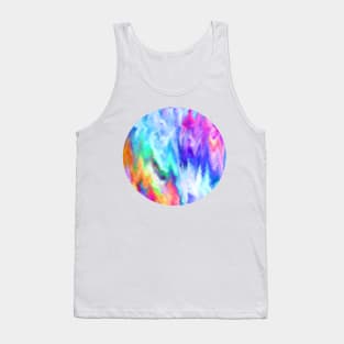 Vibrating Glitch Rainbow Tank Top